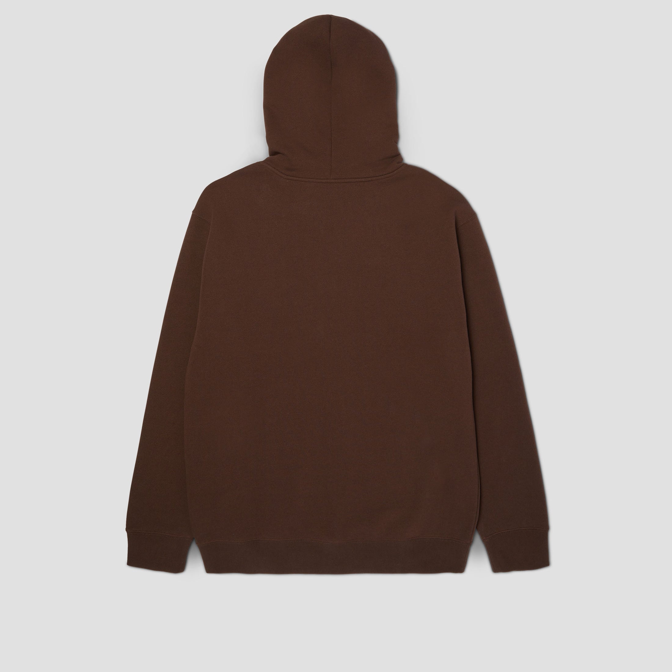 HUF Classic Logo Full Zip Hoodie Chocolate