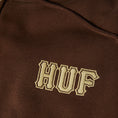 Load image into Gallery viewer, HUF Classic Logo Full Zip Hoodie Chocolate
