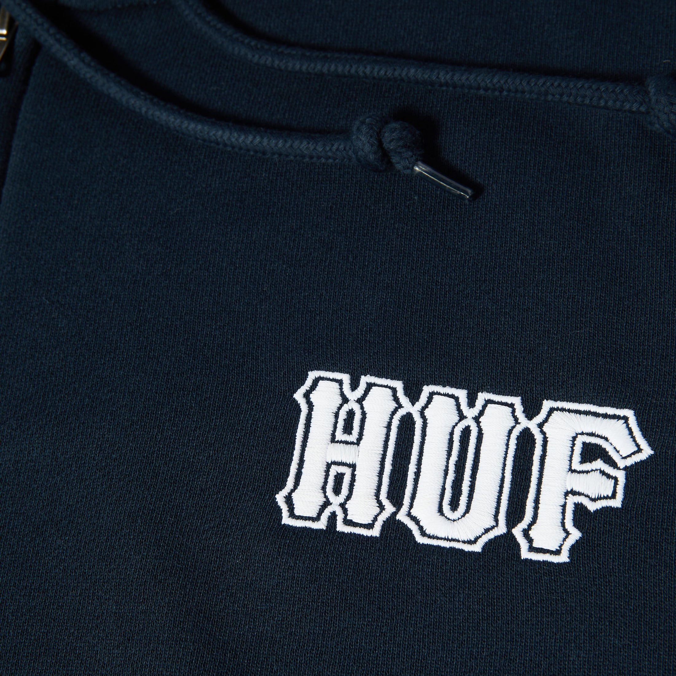 HUF Classic Logo Full Zip Hoodie Navy