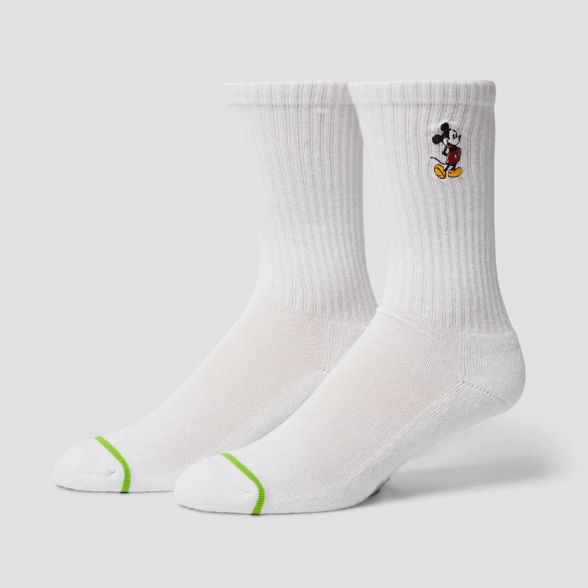 HUF x Mickey Mouse Classic Mickey Crew Sock White