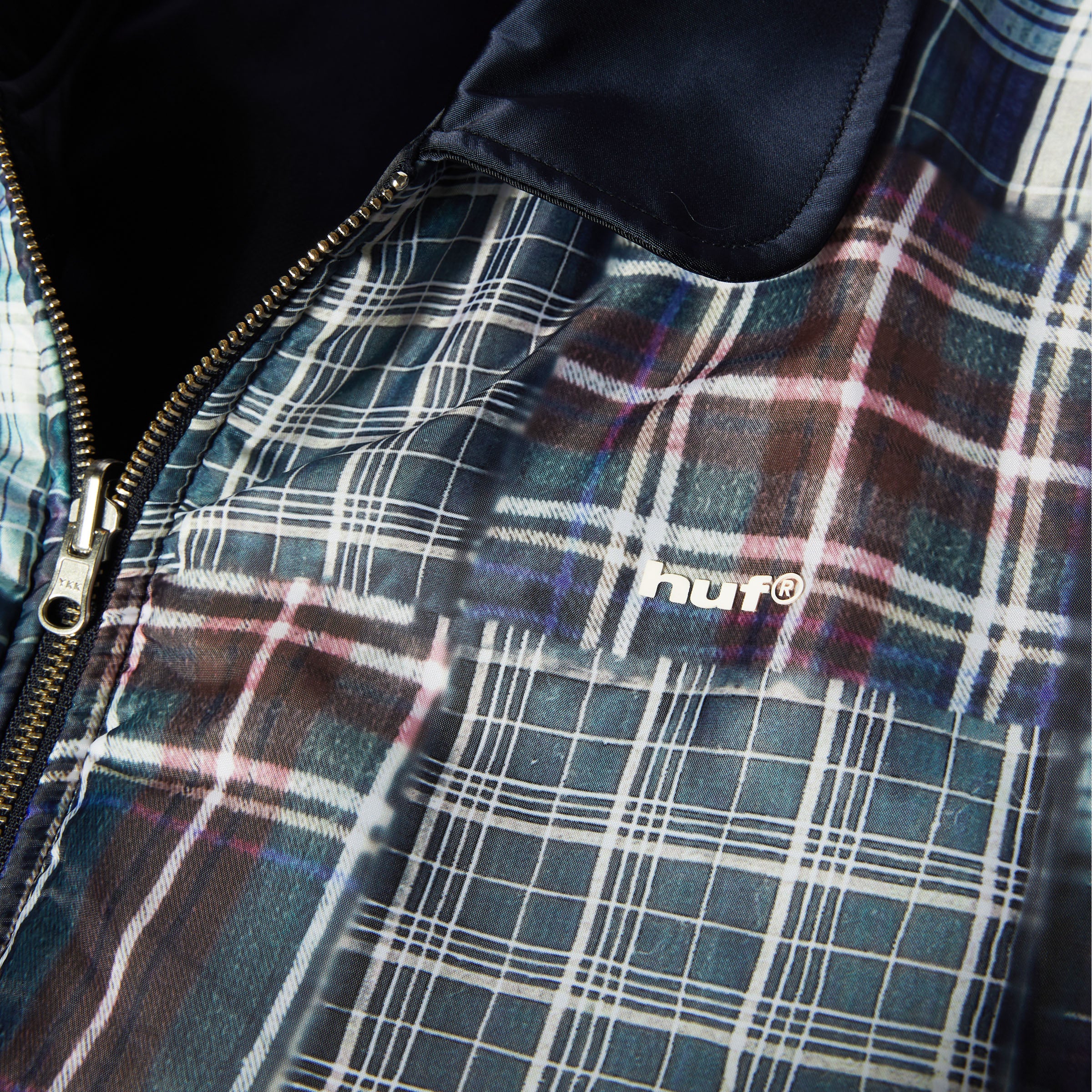 HUF Clothiers Reversible Flight Jacket Navy – Slam City Skates