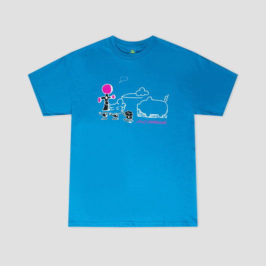 Frog Cloud Landed T-Shirt Turquoise
