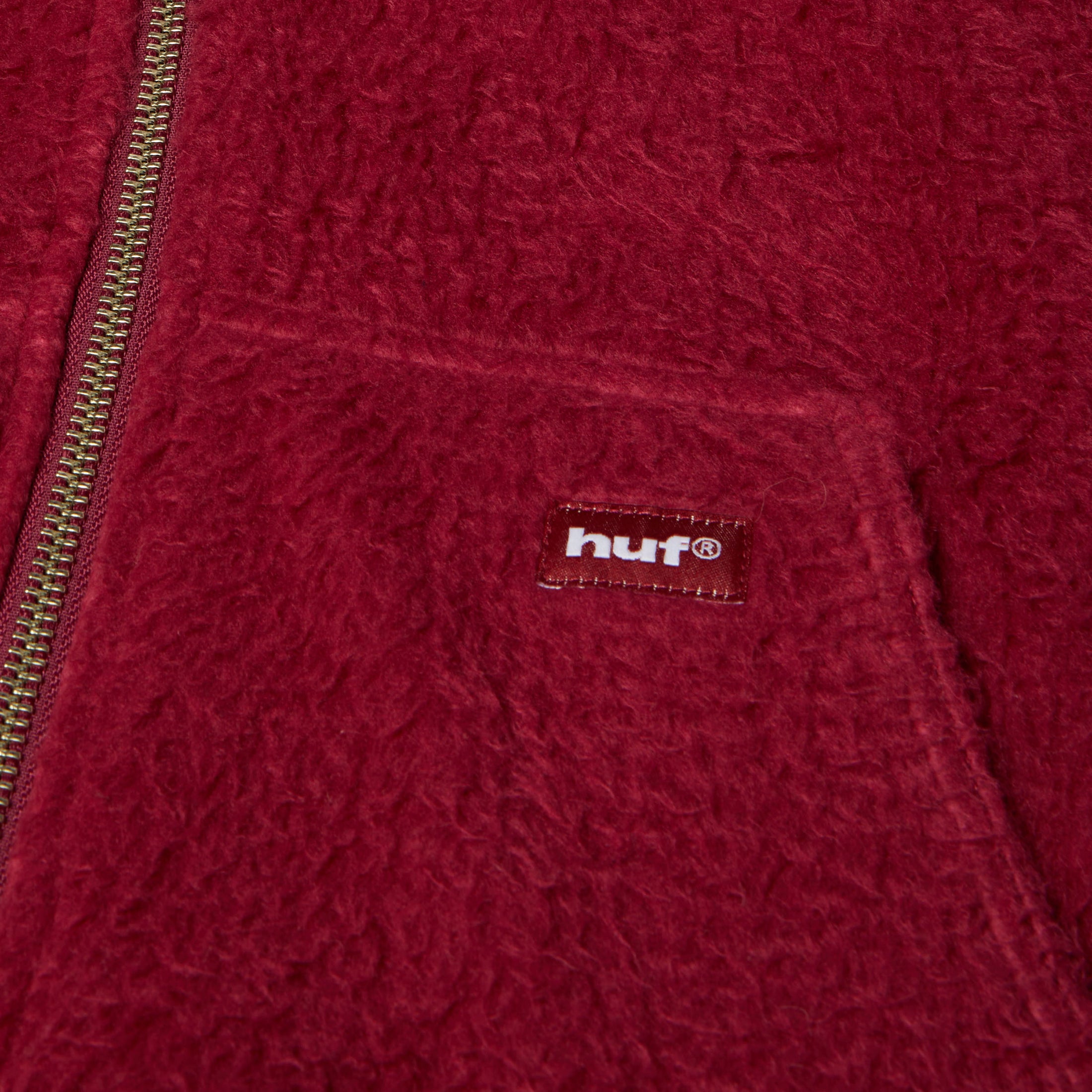 HUF Corso Heavyweight Zip Hood Berry