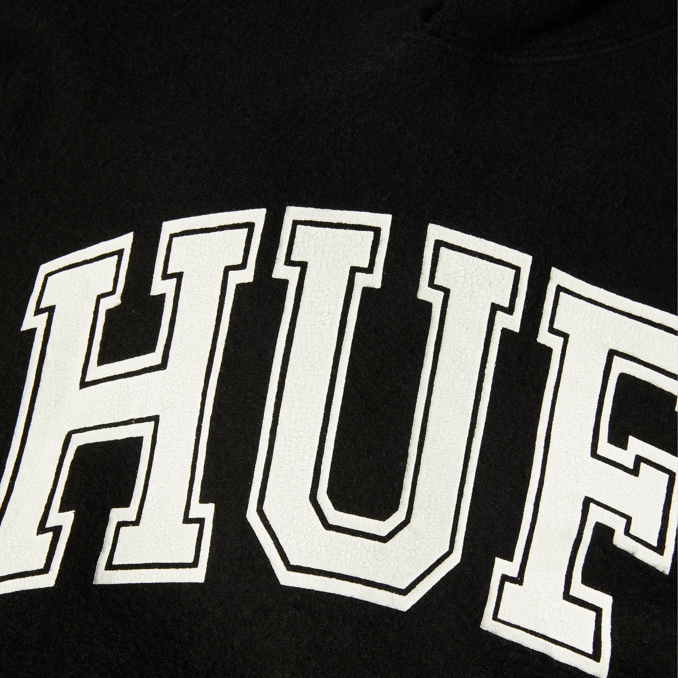 HUF Cracked Arch Reverse Hoodie Black
