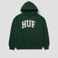 Load image into Gallery viewer, HUF Cracked Arch Reverse Hoodie Forest Green
