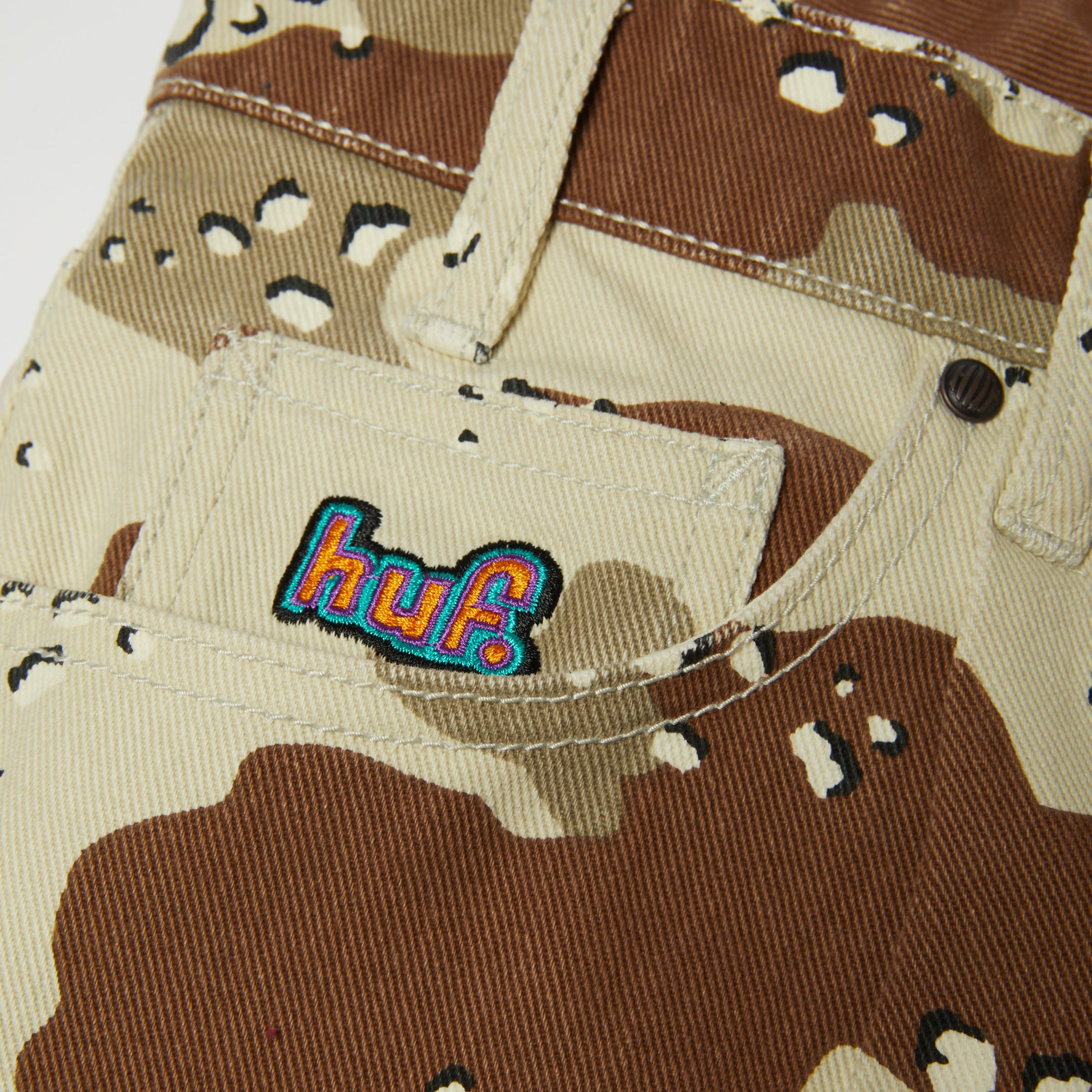 HUF Cromer Camo Pant Brown