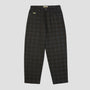 HUF Cromer Plaid Pant Black