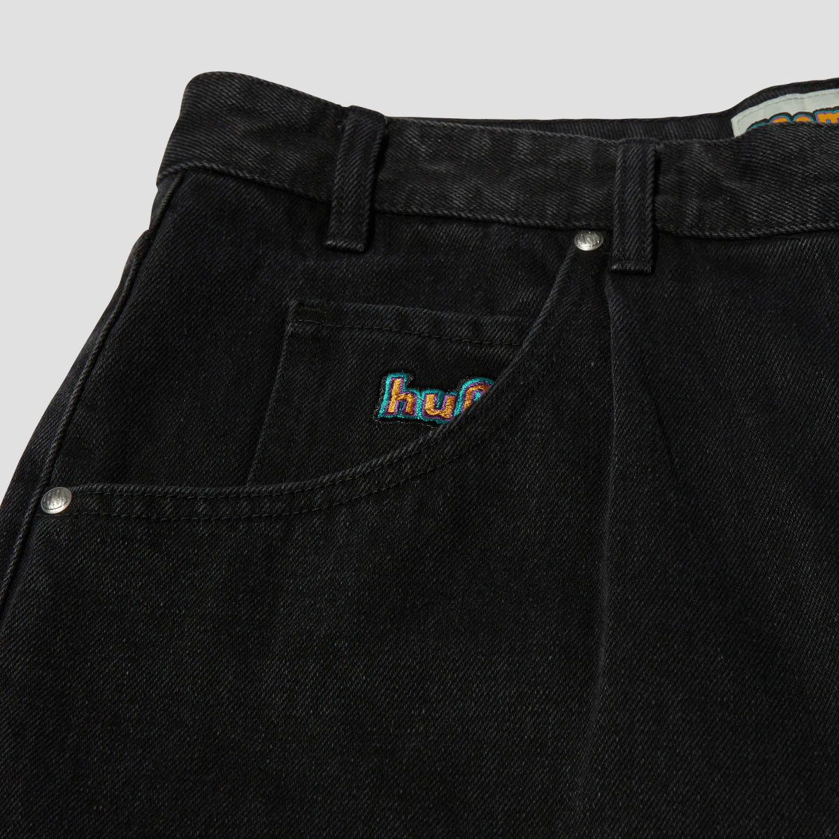 HUF Cromer Short Washed Black