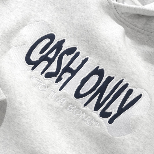 Cash Only To Tha Bone Pullover Hood Ash