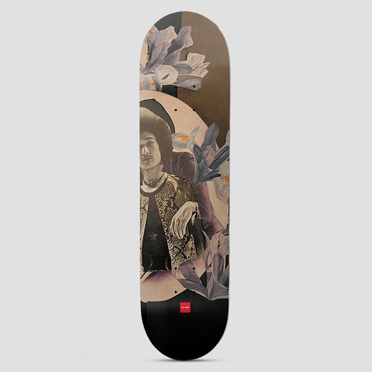 Chocolate 8.5 Dru Sign Carl Aikens Skateboard Deck Multi