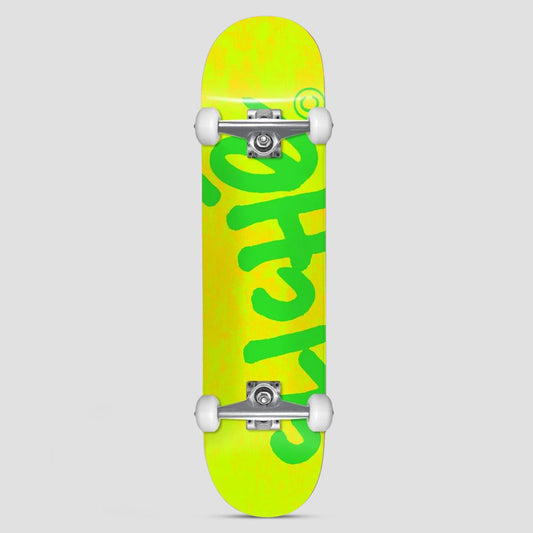 Cliche 7.75 Handwritten Complete Skateboard Yellow / Green