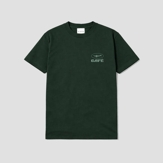Skateboard Cafe Collective Rhythm T-Shirt Forest Green