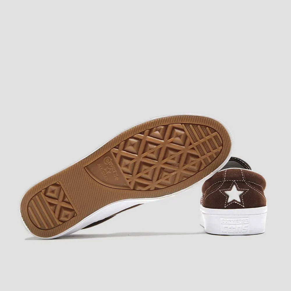 Converse One Star CC Pro Slip Skate Shoes Totally Fudged / White / Gum