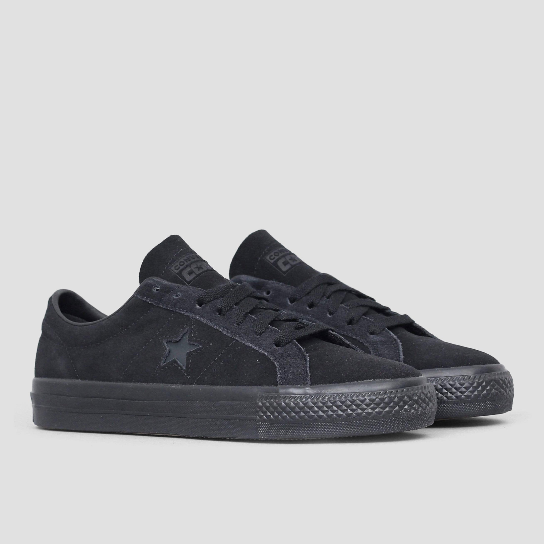 Converse One Star Pro OX Suede Shoes Black / Black / Black