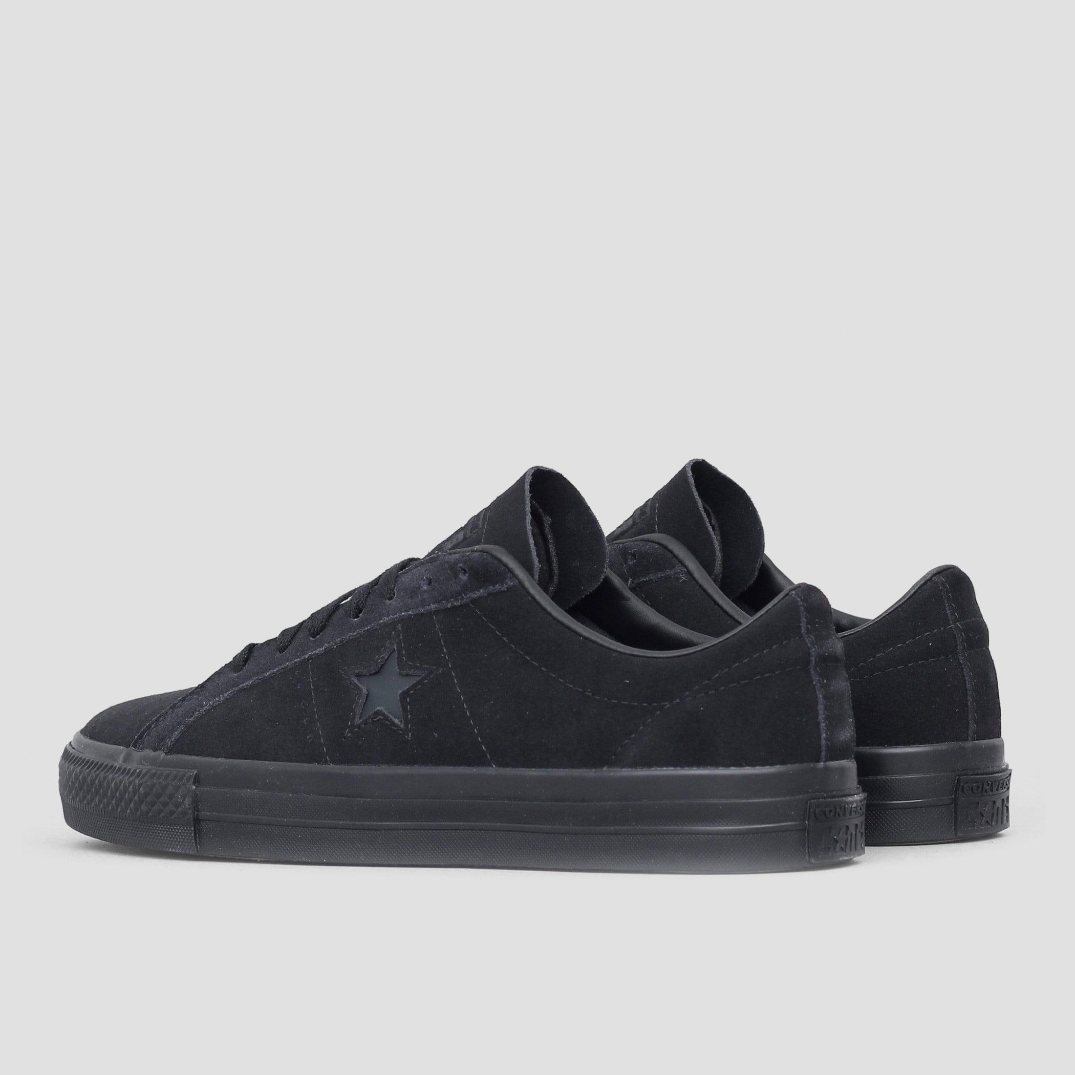 Converse One Star Pro OX Suede Shoes Black / Black / Black