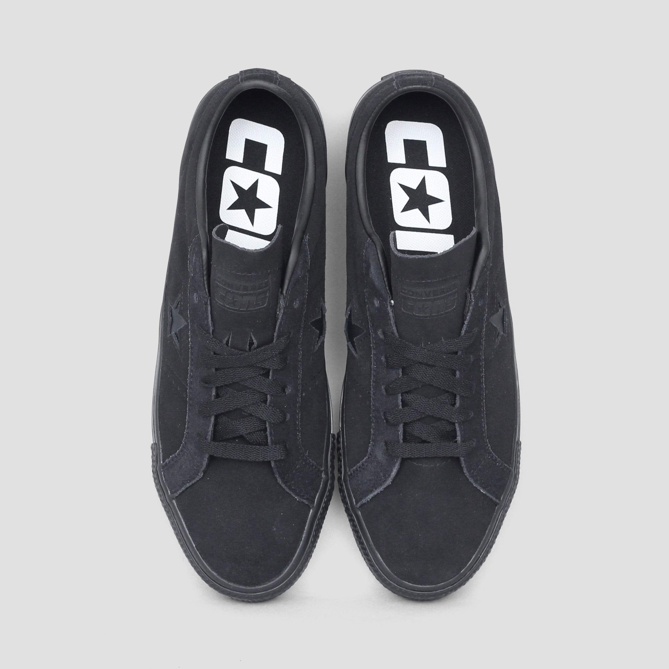 Converse One Star Pro OX Suede Shoes Black / Black / Black