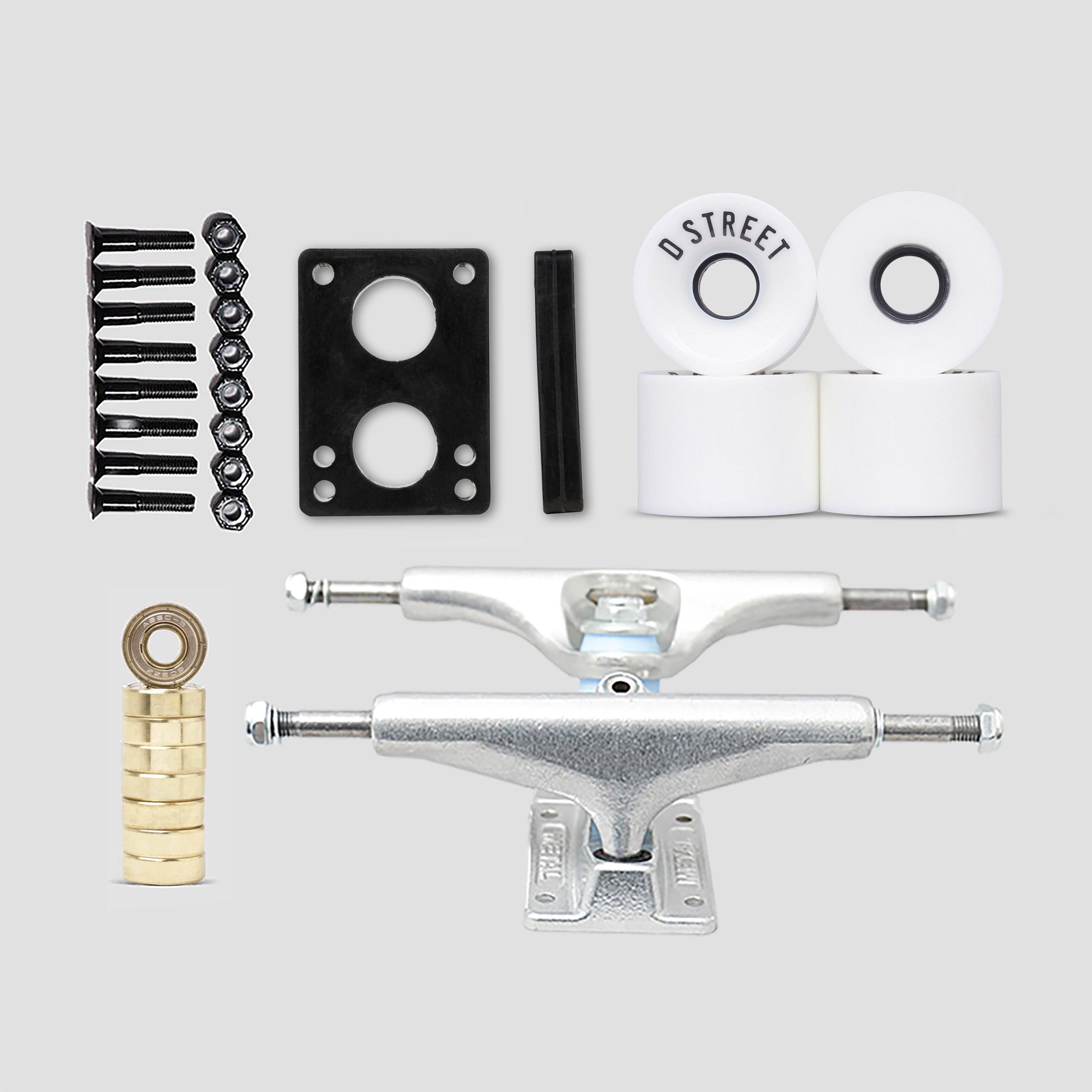 Cruiser Soft Wheels Undercarriage Kit Silver 5.5" (8.25"- 8.5")