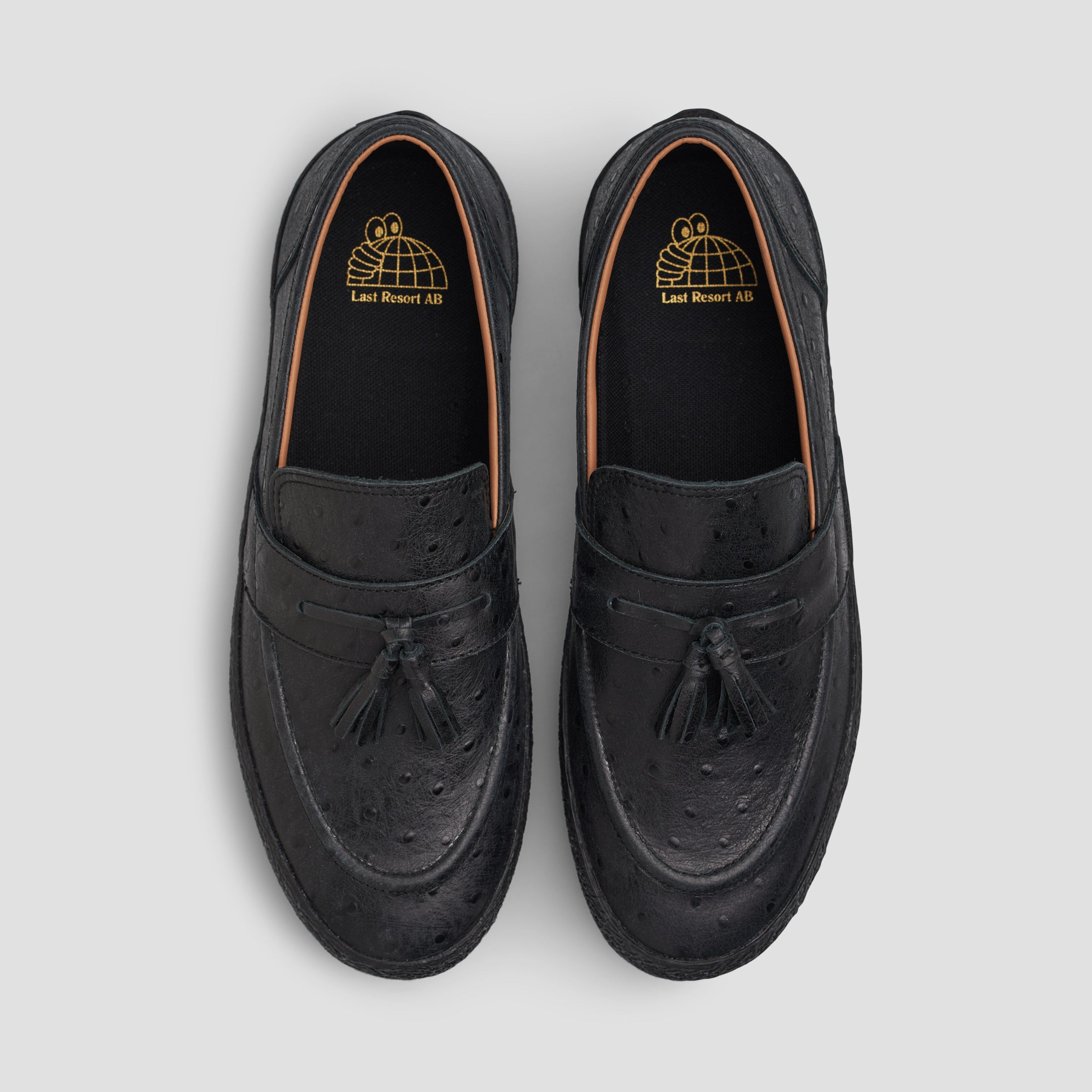 Last Resort AB VM005 Loafer Skate Shoes Ostrich Black / Black