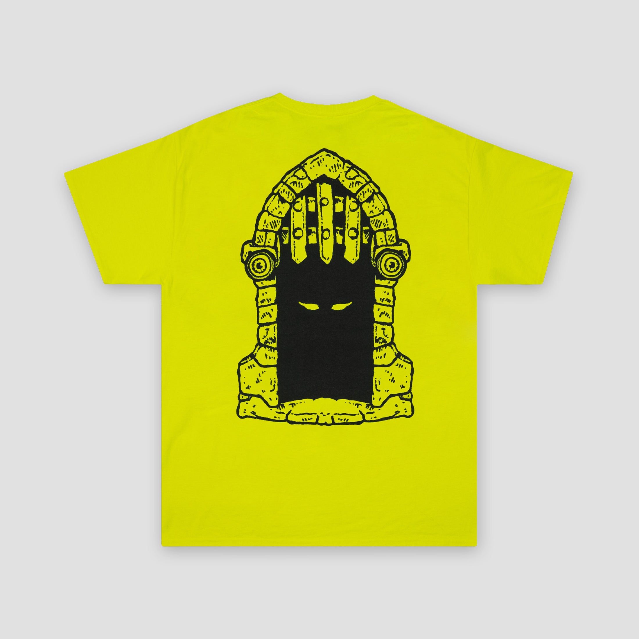 Dungeon Portcullis T-Shirt Neon Yellow