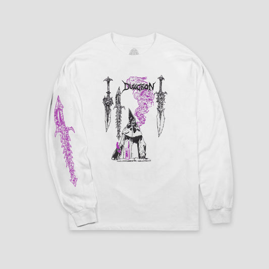 Dungeon Spell Caster Longsleeve T-Shirt White