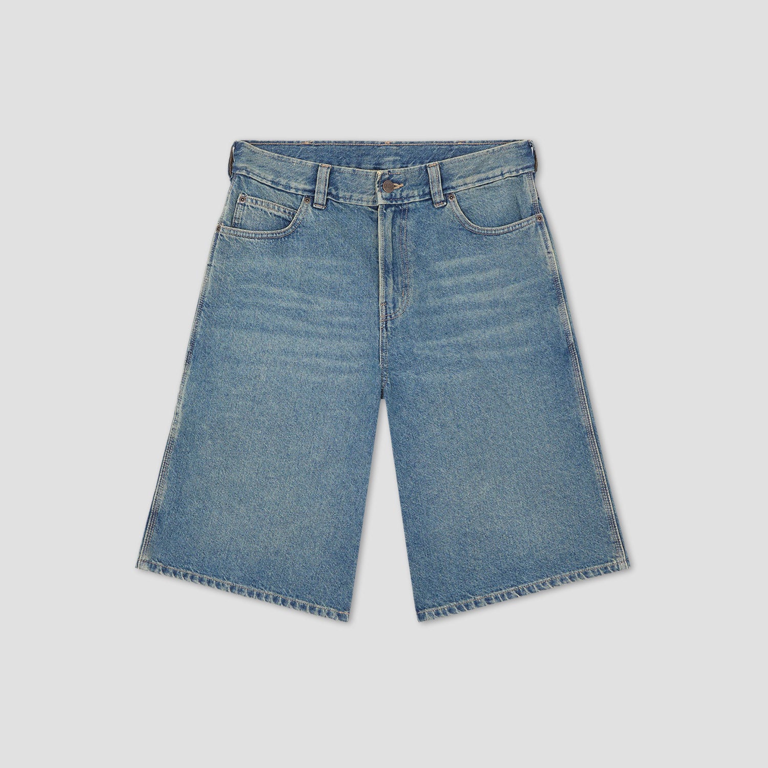 Dickies 958 13 Inch Loose Short Jeans Khaki Tinted Blue