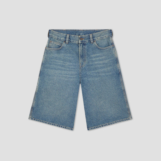 Dickies 958 13 Inch Loose Short Jeans Khaki Tinted Blue