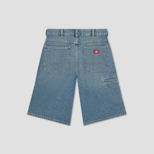 Dickies 958 13 Inch Loose Short Jeans Khaki Tinted Blue