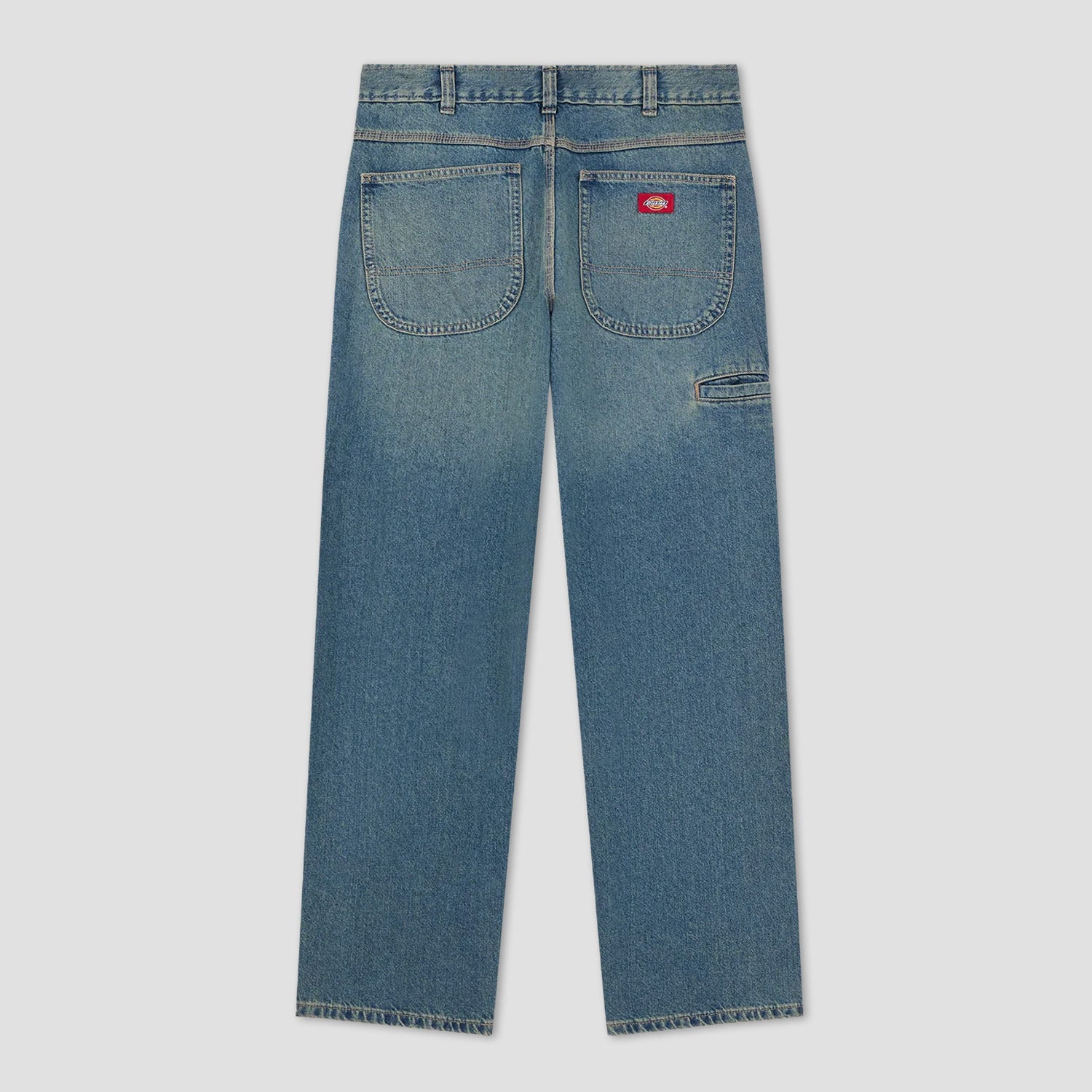 Dickies 958 Baggy Tapered Work Jeans Khaki Tinted Blue