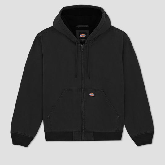 Dickies Hilham Hooded Canvas Jacket Black