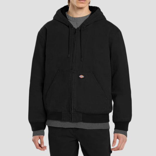 Dickies Hilham Hooded Canvas Jacket Black