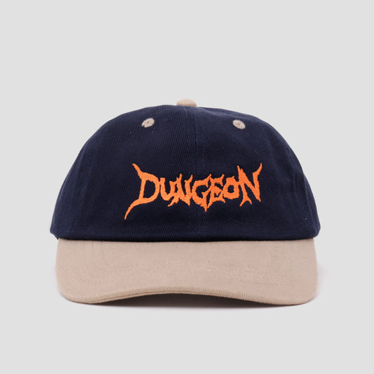 Dungeon Brushed Canvas Cap Navy Taupe / Neon Orange