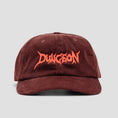 Load image into Gallery viewer, Dungeon Cord Cap Embroidered Chocolate / Orange
