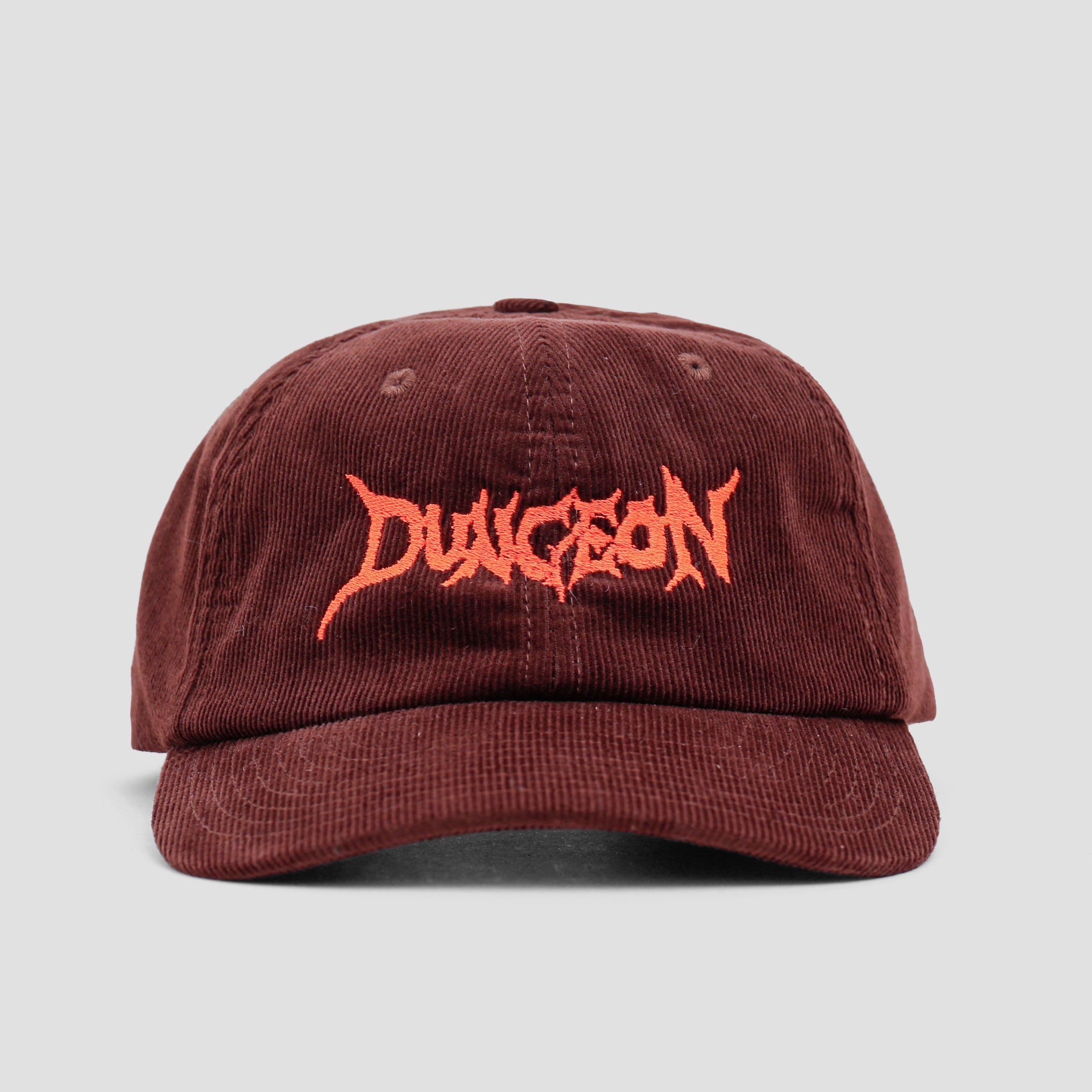 Dungeon Cord Cap Embroidered Chocolate / Orange