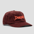 Load image into Gallery viewer, Dungeon Cord Cap Embroidered Chocolate / Orange
