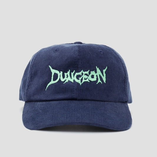 Dungeon Embroidered Cord Cap Navy / Electric Green