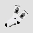 Load image into Gallery viewer, Dungeon Portcullis Woven Socks White
