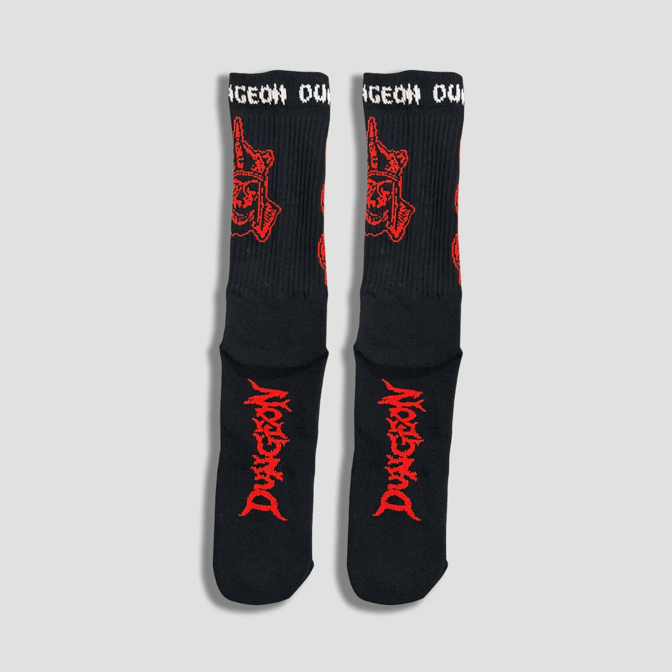 Dungeon Riddle Master Woven Socks Black