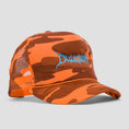 Load image into Gallery viewer, Dungeon Scrawl Logo Cap Orange / Electric Blue Orange / Blue
