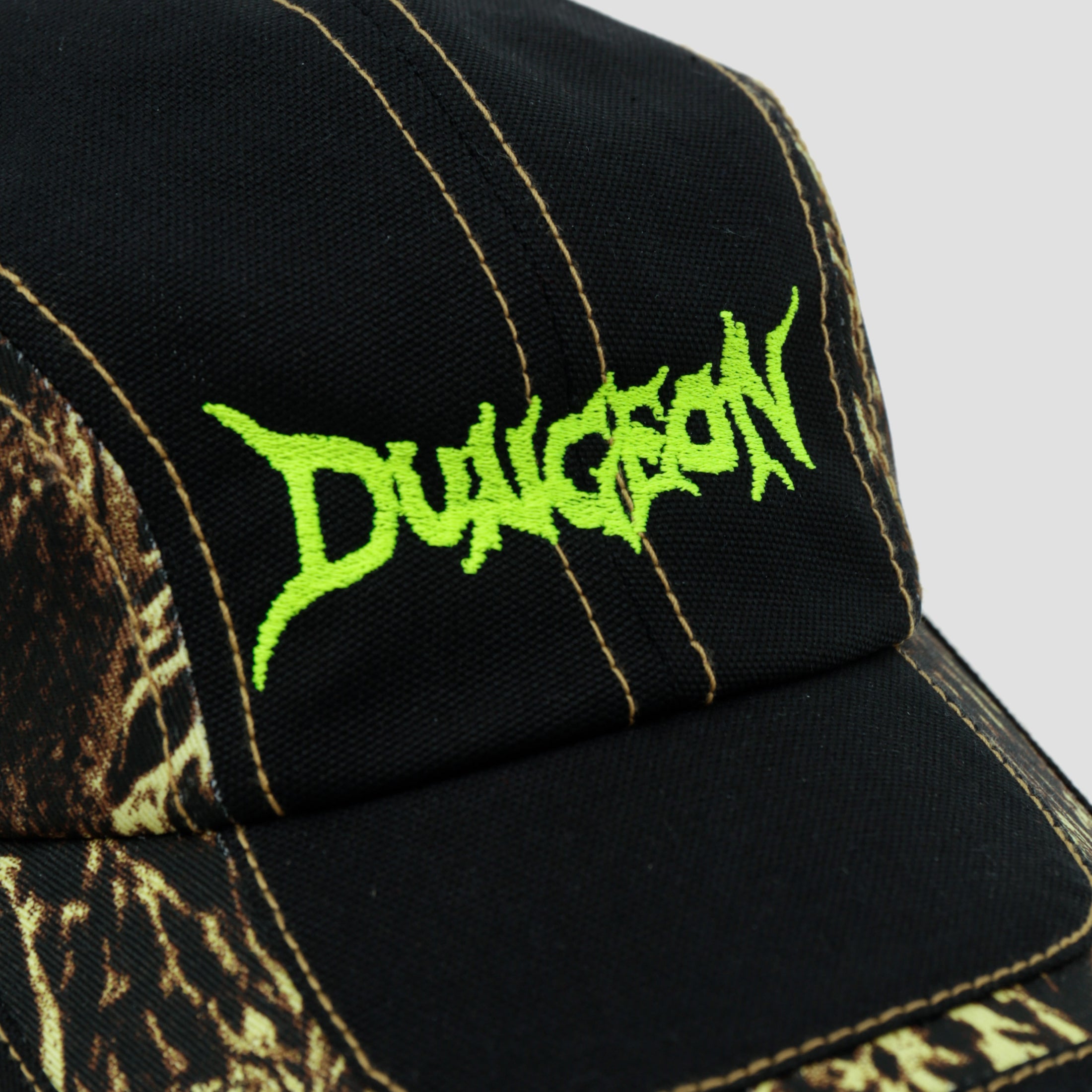 Dungeon Scrawl Logo Duck Canvas Cap Camo Swirl