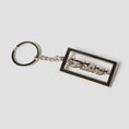 Load image into Gallery viewer, HUF Emblem Keychain Silver
