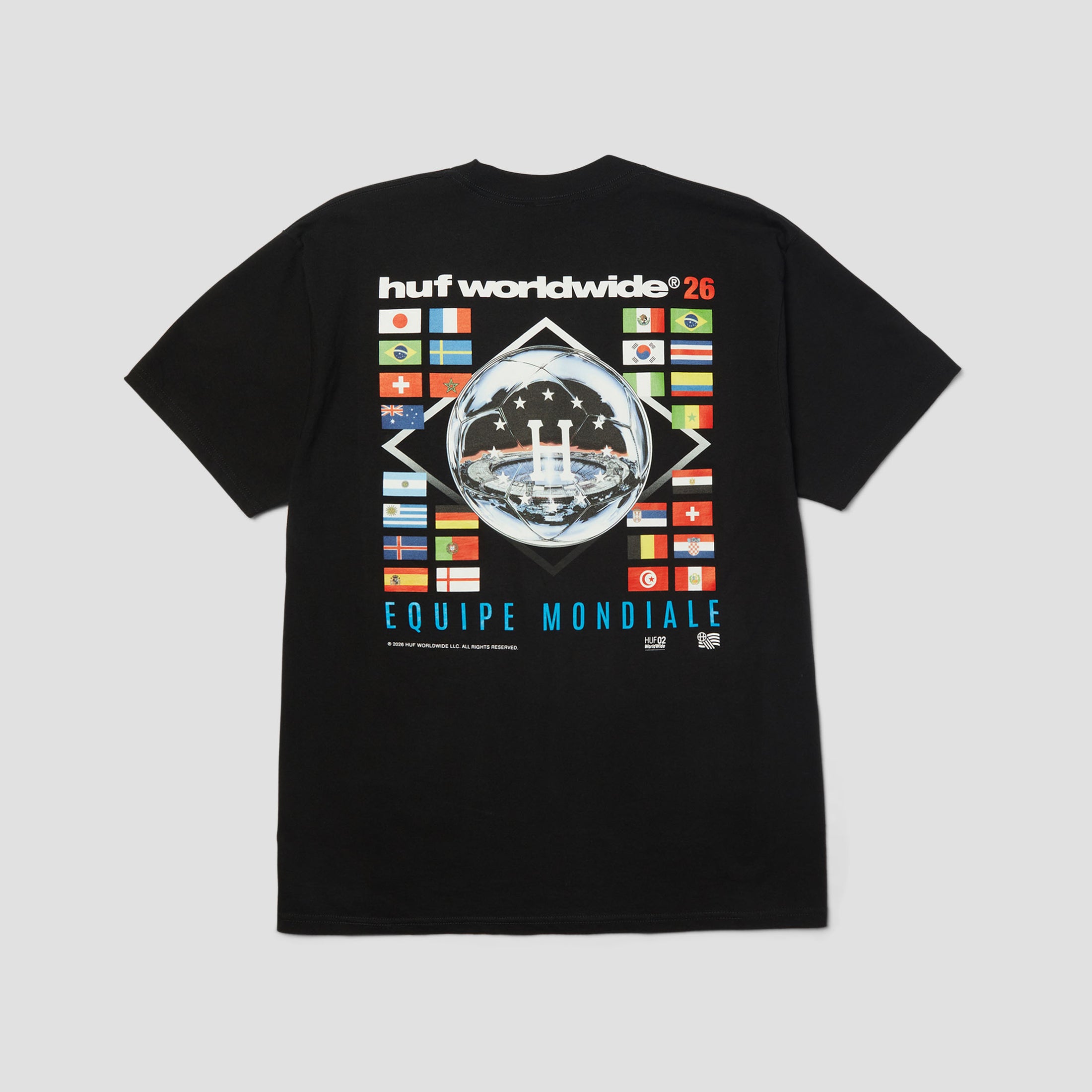 HUF Equipe Mondiale T-Shirt Black