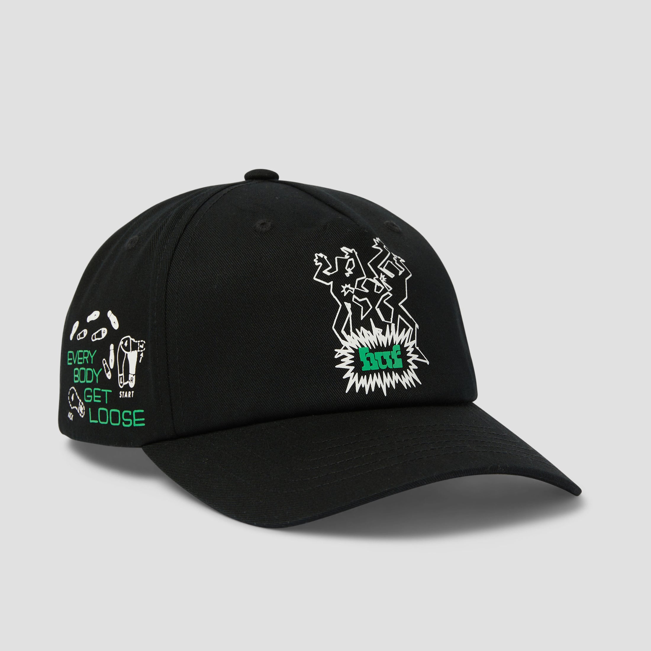 HUF Everybody Get Loose Snapback Cap Black