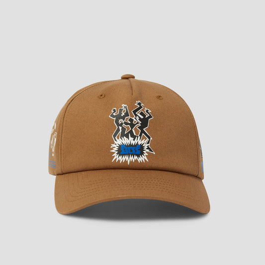 HUF Everybody Get Loose Snapback Cap Camel