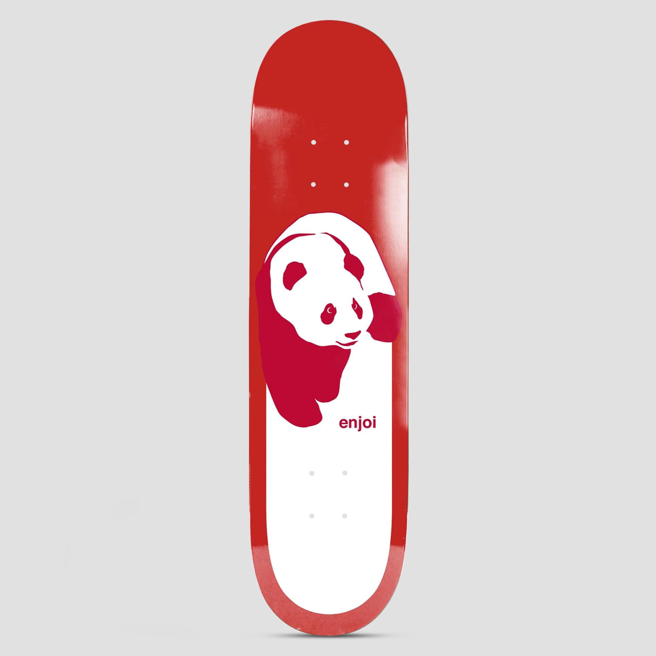 Enjoi 8.5 Classic Panda Skateboard Deck Red