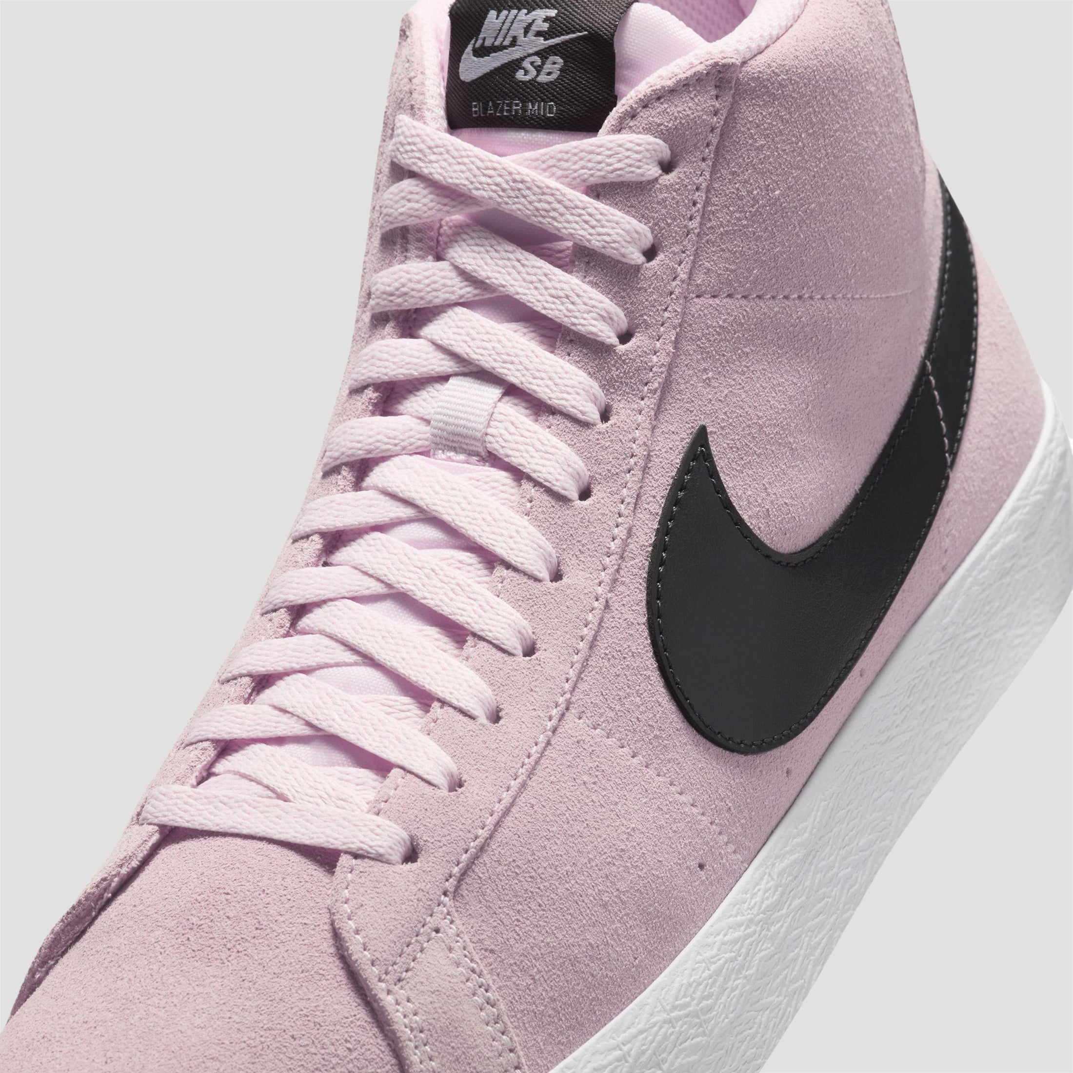 Nike SB Zoom Blazer Mid Skate Shoes Pink Foam / Anthracite / White / Gum / Yellow