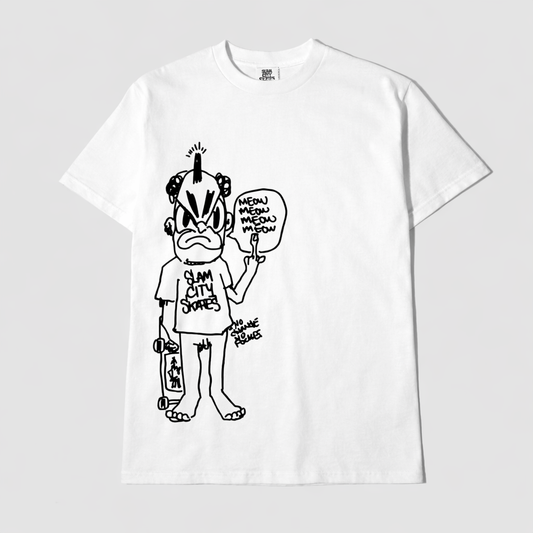 Slam City Skates x Slawn No Pockets T-Shirt White