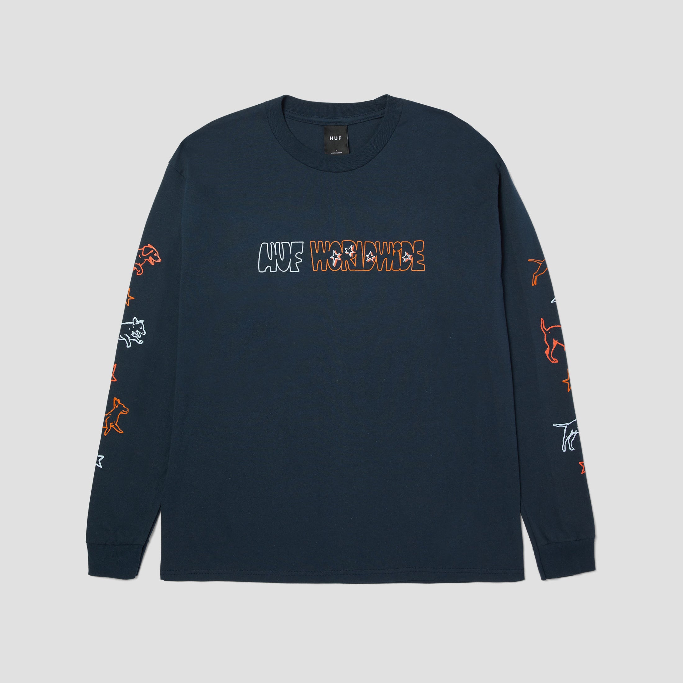 HUF Fetch Longsleeve T-Shirt Navy