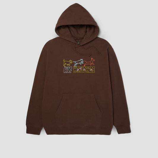 HUF Fetch Hoodie Chocolate