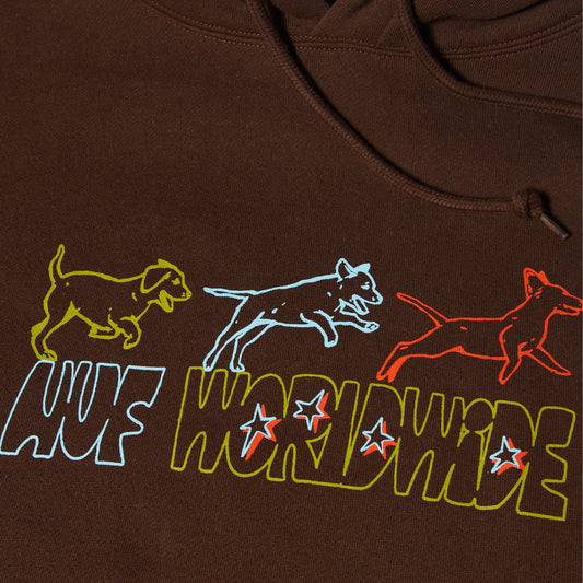HUF Fetch Hoodie Chocolate