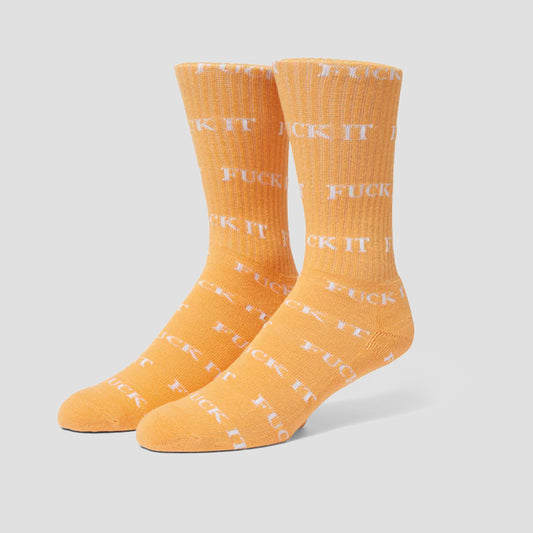 HUF Fuck It Sock Tangerine